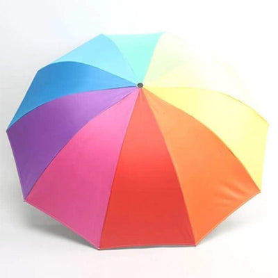 Big Size Rainbow Umbrella For Women Cute Windproof - Elanique