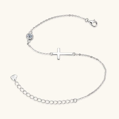 Cross Diamond Bracelet For Women 925 Silver Accessories - Elanique