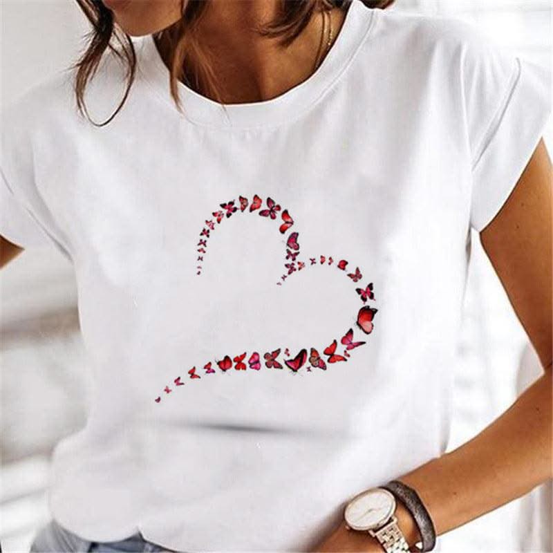 Women Dandelion T-shirts Fashion Clothing Cartoon Clothes Wa - Elanique
