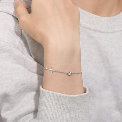 Cross Diamond Bracelet For Women 925 Silver Accessories - Elanique