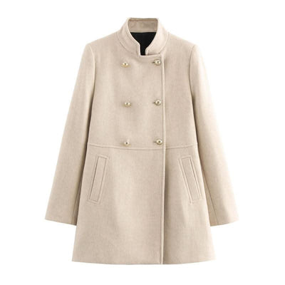 Fashion Double Breasted Coat Coat For Women