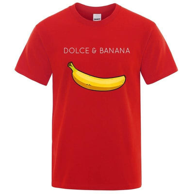 Dolce Banana Fashion Print Men T-shirts - Elanique