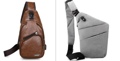 Canvas Chest Bags For Men And Women Across One Shoulder - Elanique
