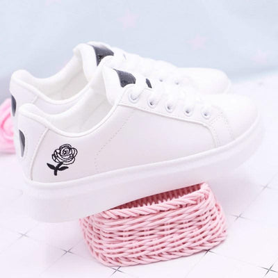 NEW Gold And Silver Rose Shoes For Women - Elanique