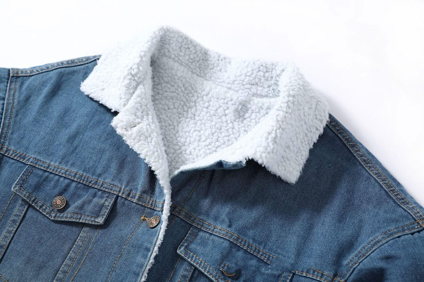 NEW Vangull Fur Warm Winter Denim Jacket For Women - Elanique