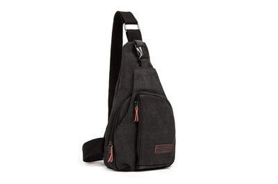Men Chest Pack Canvas Crossbody Bags - Elanique