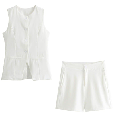 Vest Suit Shorts Suit Women - Elanique