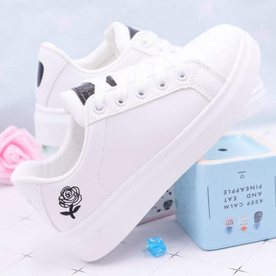 NEW Gold And Silver Rose Shoes For Women - Elanique