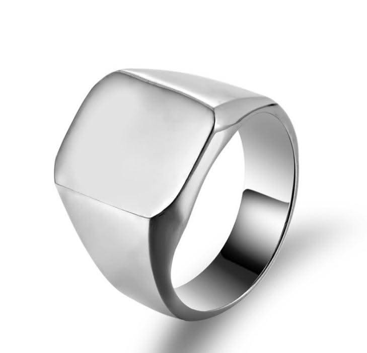 Custom Stainless Steel Fashion Burn Ring For Men Custom Accessories Party Jewelry Father's Day Gift - Elanique
