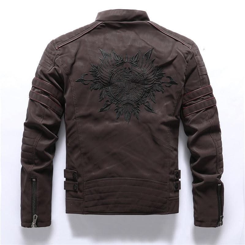 Men Fashion Pu Leather Jackets Coats - Elanique