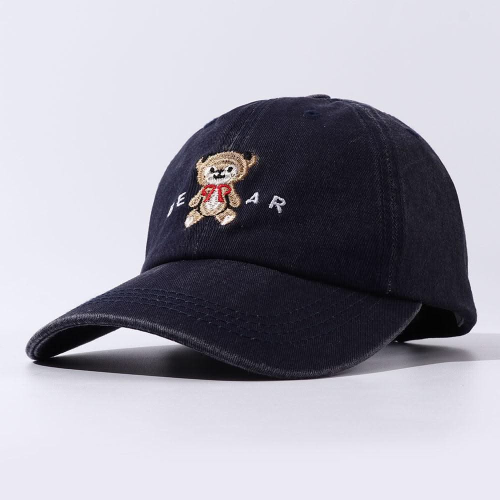 Women Cartoon Teddy Bear Embroidery Dad Hats - Elanique