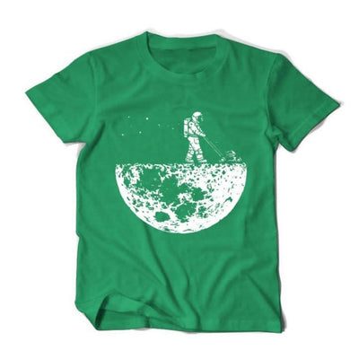 develop the moon T-shirts men creative design summer casual streetwear cotton Tops new t-shirts funny black - Elanique