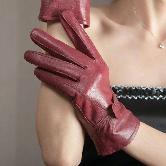 Butterfly style split finger women gloves