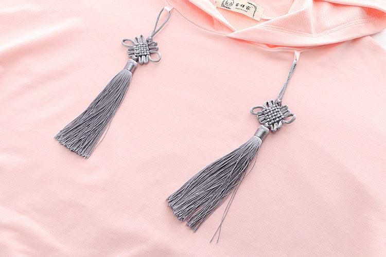 Women Floral Embroidery Hooded Sweatshirts Floral