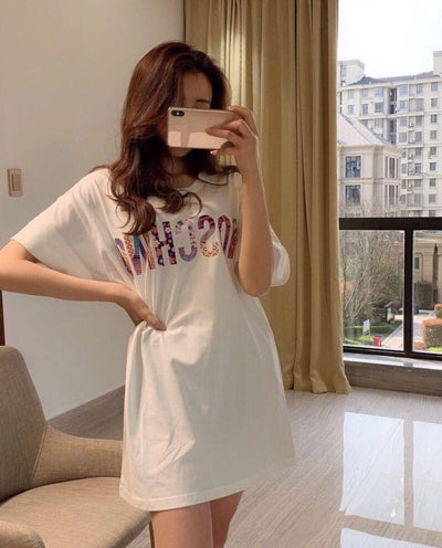 T-Shirt Letter Women T-Shirts Short Sleeve - Elanique