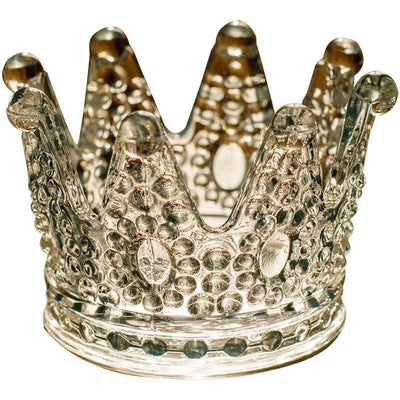 Crown Ashtray Glass Candle Holder Home Decor Gift - Elanique