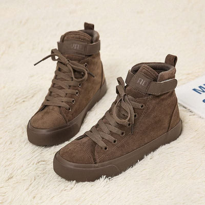 High-Top Canvas Shoes Women