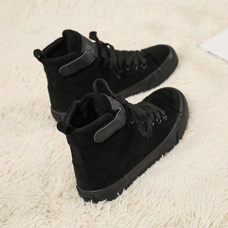 High-Top Canvas Shoes Women