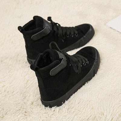 High-Top Canvas Shoes Women