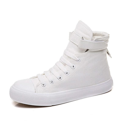 High-Top Canvas Shoes Women
