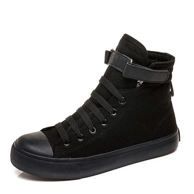 High-Top Canvas Shoes Women