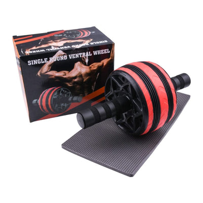 Home Fitness Equipment Double-wheeled Abdominal Abdomen Thin Abdomen Men And Women Leg Exercise Mute Roller - Elanique