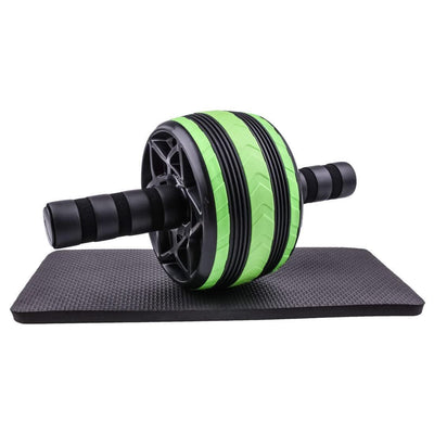 Home Fitness Equipment Double-wheeled Abdominal Abdomen Thin Abdomen Men And Women Leg Exercise Mute Roller - Elanique
