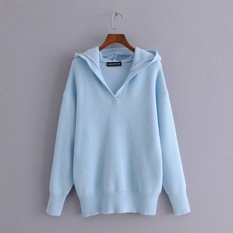EXCLUSIVE Women S Soft Solid Color Knitted Sweater Women - Elanique