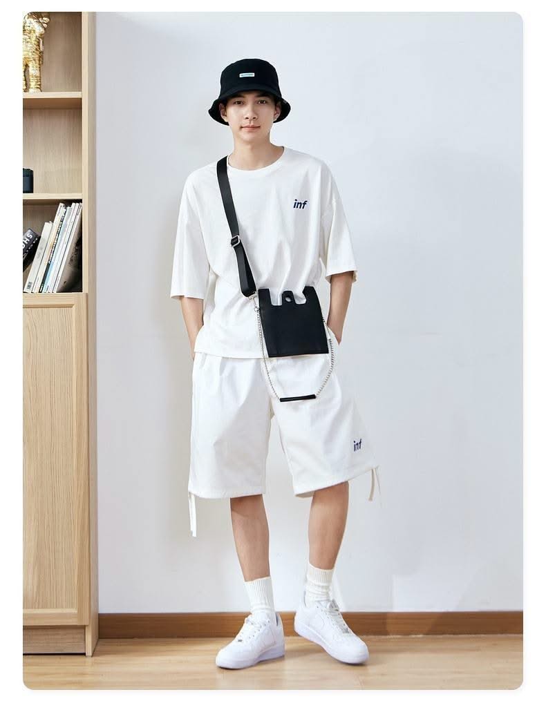 INF Accessories New Trendy Brand Japanese Dark Style Ins Chain Bag Simple Shoulder Messenger Bag For Men And Women - Elanique