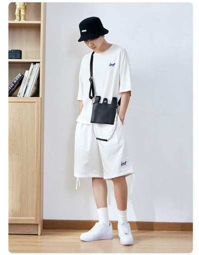 INF Accessories New Trendy Brand Japanese Dark Style Ins Chain Bag Simple Shoulder Messenger Bag For Men And Women - Elanique