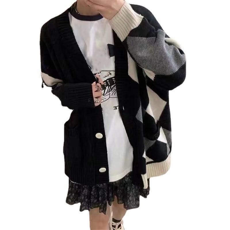 Knitted Cardigan Women Coat Top - Elanique