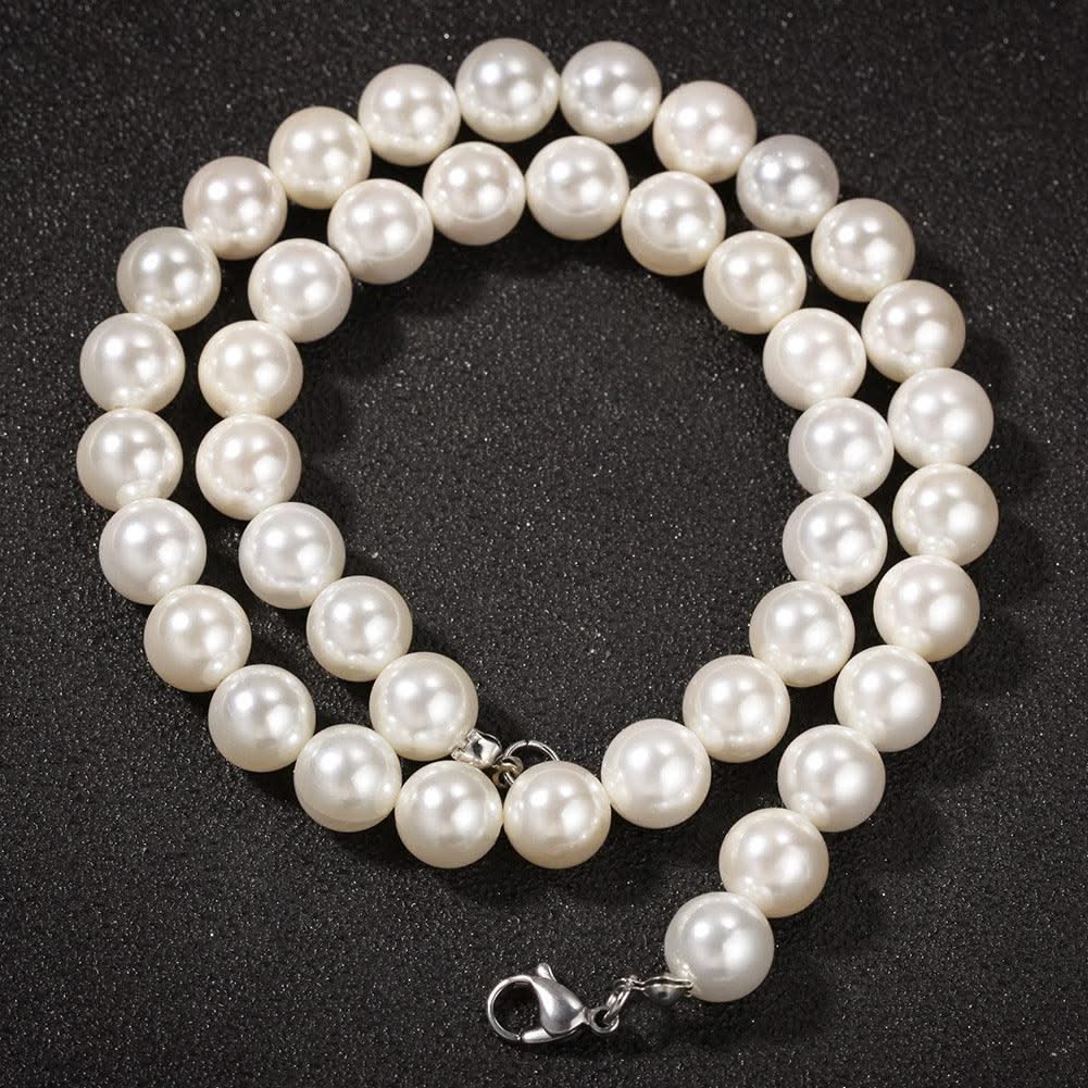 Cross 8-10mm Pearl Necklace - Elanique