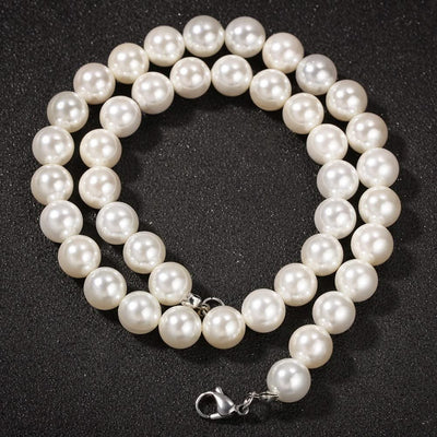 Cross 8-10mm Pearl Necklace - Elanique