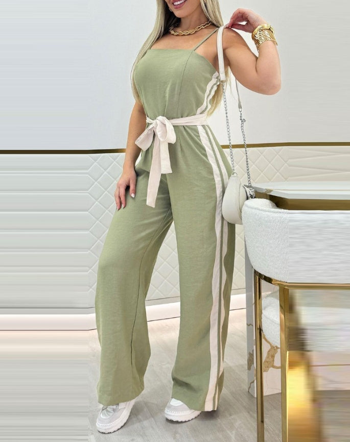 Sexy Party Night Out Jumpsuit Women Elegance 2022 Plain Glitter Cold Shoulder Long Sleeve Contrast Lace Corset Skinny Jumpsuit
