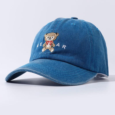 Women Cartoon Teddy Bear Embroidery Dad Hats - Elanique
