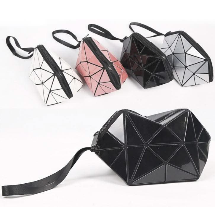 Fashion Geometric Cosmetic Bag For Women Zipper Bag - Elanique