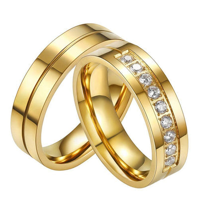 Stainless Steel Accessories Fashion 18K Ring For Women - Elanique