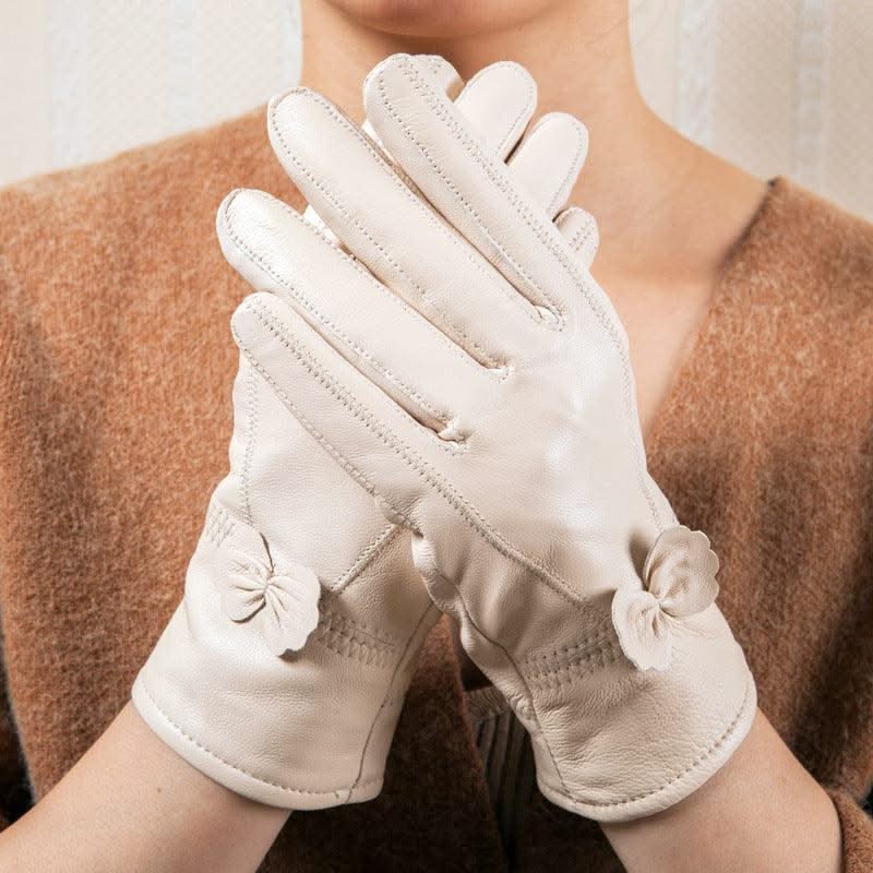 Butterfly style split finger women gloves