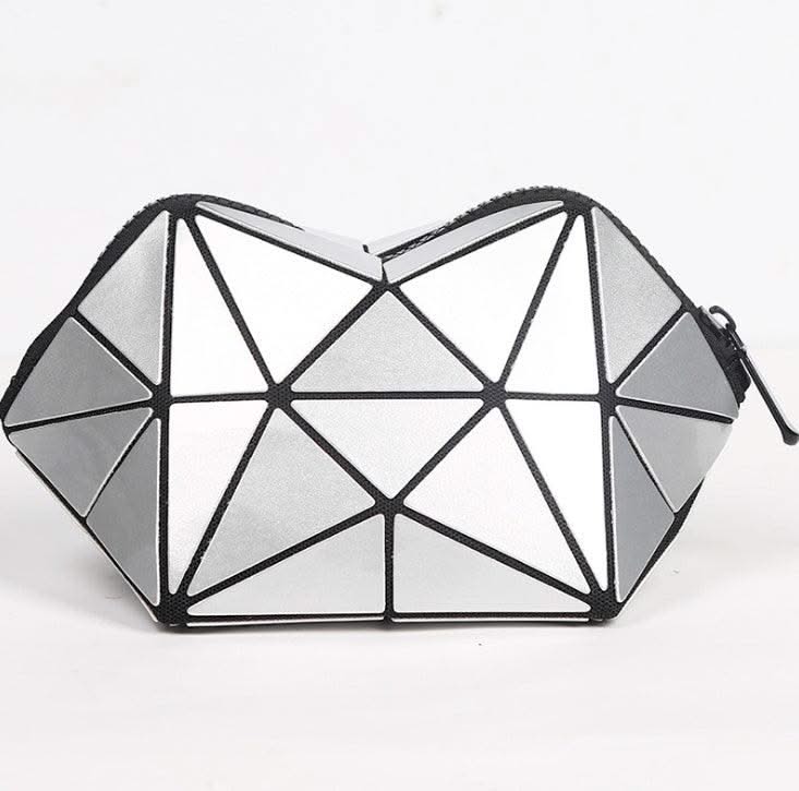 Fashion Geometric Cosmetic Bag For Women Zipper Bag - Elanique