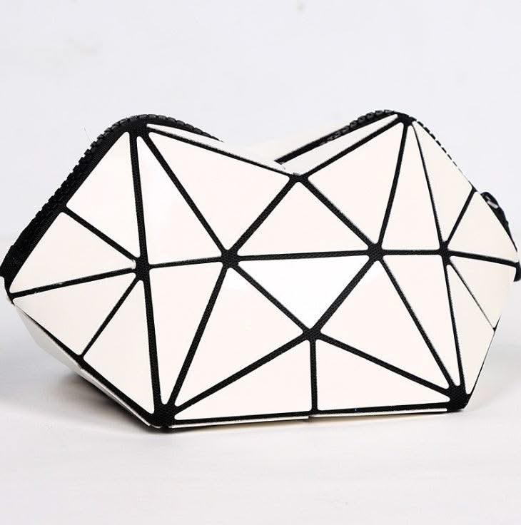 Fashion Geometric Cosmetic Bag For Women Zipper Bag - Elanique