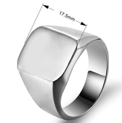 Custom Stainless Steel Fashion Burn Ring For Men Custom Accessories Party Jewelry Father's Day Gift - Elanique