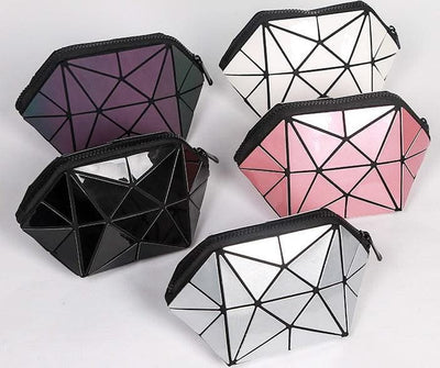 Fashion Geometric Cosmetic Bag For Women Zipper Bag - Elanique