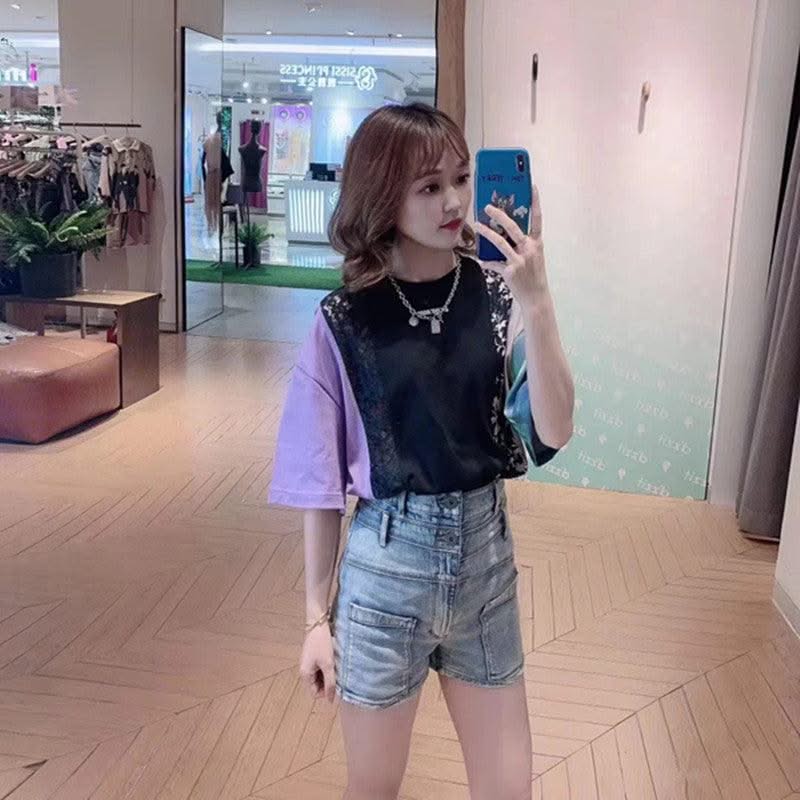 EXCLUSIVE Denim shorts/hot pants for women