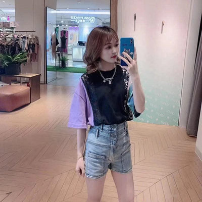 EXCLUSIVE Denim shorts/hot pants for women
