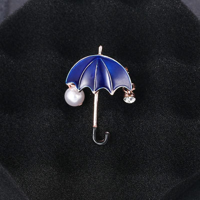 High-end umbrella brooch for women