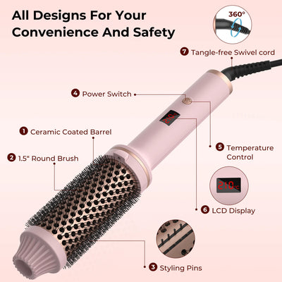 Ceramic Hair Curler Brush
