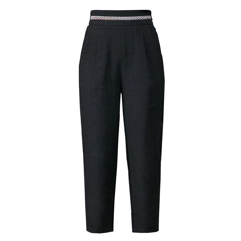 Linen Pants Summer New Loose Harem Pants Women - Elanique