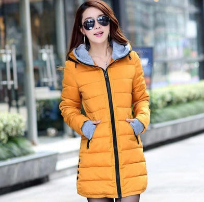 New Windproof Waterproof Winter Jacket Women Coat Female Padded Coat Long Section Women Coat Windbreaker Parka