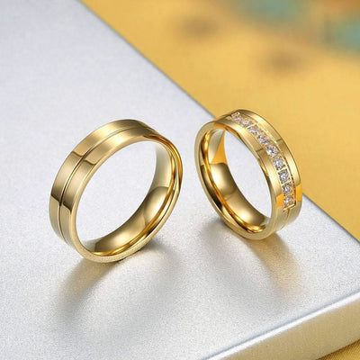 Stainless Steel Accessories Fashion 18K Ring For Women - Elanique