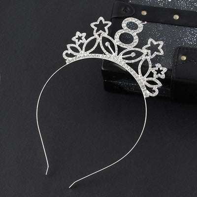 Rhinestone Hair Accessories Alloy Headband For Women - Elanique